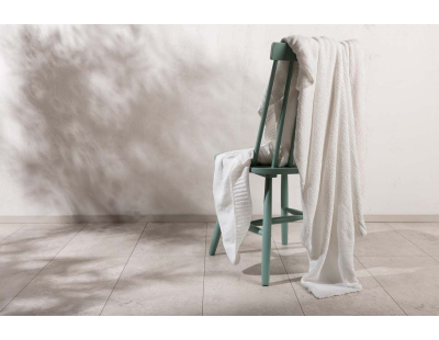 Jeté de canapé en polyester chenille Ally 170 x 130 cm (Blanc)