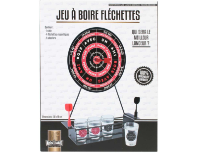 Jeu à boire fléchettes avec cibles