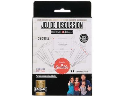 Jeu de cartes débat en famille 54 cartes