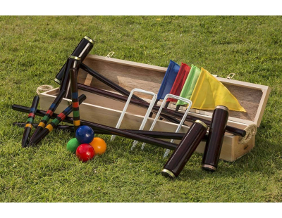 Jeu de croquet en bois 4 maillets