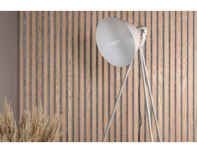 Lampadaire en acier Tiv (Beige)