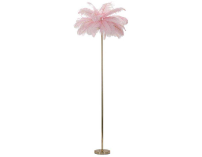 Lampadaire en métal et plastique Palm 55 x 160 cm (Rose)