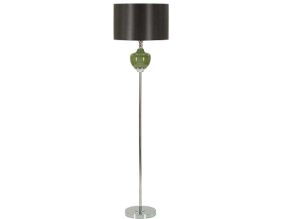 Lampadaire en verre et métal Eva 40 x 160 cm