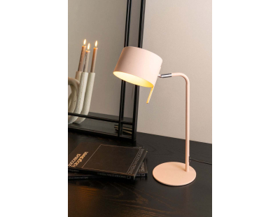 Lampe de bureau en métal Shell (Rose poudré)