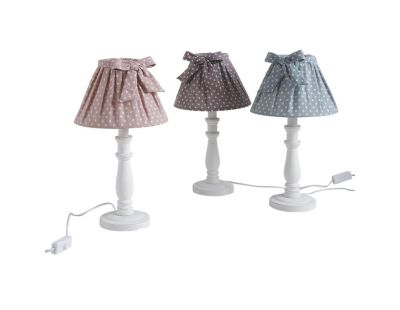 Lampe de chevet Shabby choc 40cm (Rose)