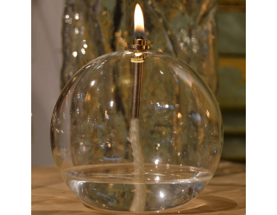 Lampe à huile en verre Sphere (13 x 14 cm)