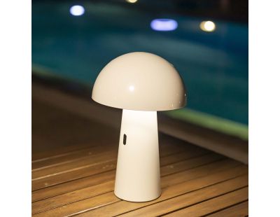 Lampe de jardin sur batterie Shitake (Blanc)