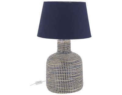 Lampe en jonc et coton