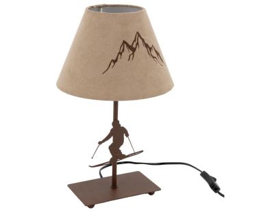 Lampe à poser métal découpé Chatel (Skieur)