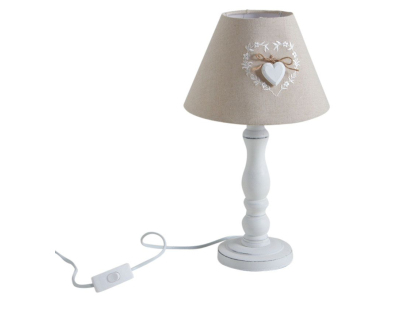 Lampe de chevet en bois Romantique