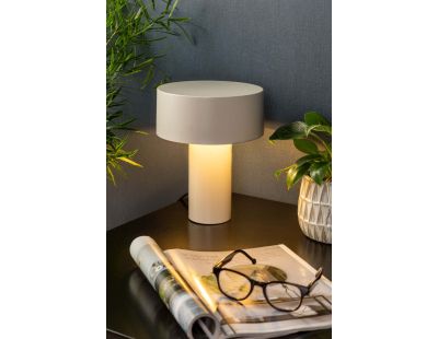 Lampe à poser en métal Tubo (Blanc)