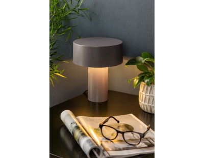 Lampe à poser en métal Tubo (Gris)