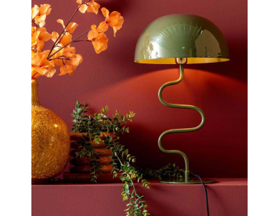 Lampe à poser en métal Twist (Vert jungle)