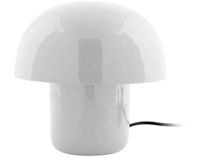 Lampe à poser en métal coloré Fat Mushroom Mini (Blanc)