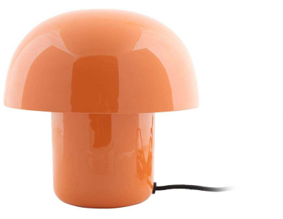 Lampe à poser en métal coloré Fat Mushroom Mini (Orange)