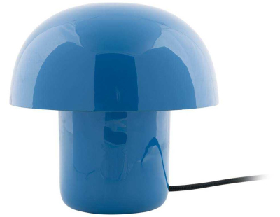 Lampe à poser en métal coloré Fat Mushroom Mini (Bleu)