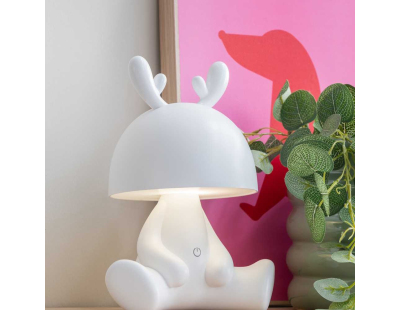 Lampe à poser en plastique LED Deer (Blanc)