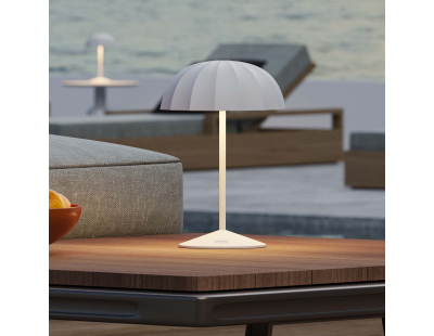 Lampe de table LED 24 cm Ombrellino (Blanc)