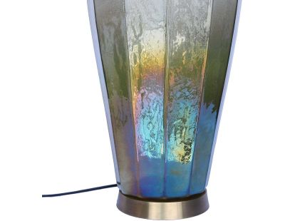 Lampe en verre irisé à poser