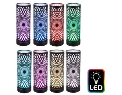 Lanterne lumineuse avec Led  Kaleidoscope (Noir)