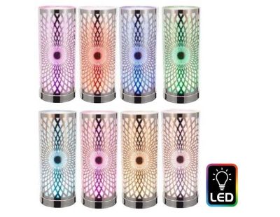 Lanterne lumineuse avec Led  Kaleidoscope (Argent)