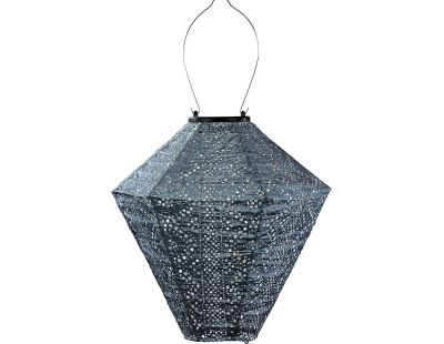 Lanterne solaire Diamond 28 cm (Lace - Gris bleu)