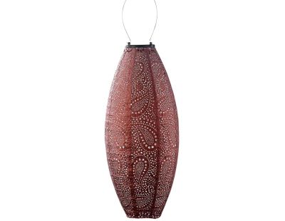 Lanterne solaire Long Oval 20 cm (Paisley - Cuivre)