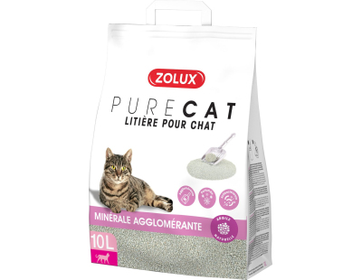 Litière agglomérante parfum floral Purecat (10 litres)