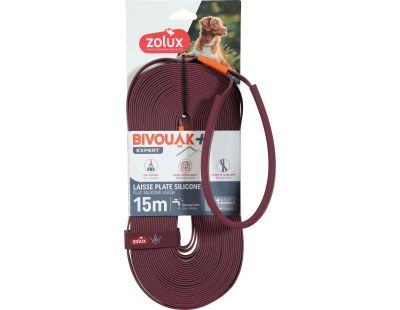 Longe plate en silicone rouge Bivouak (15 m)