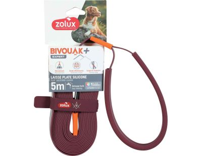 Longe plate en silicone rouge Bivouak (5 m)