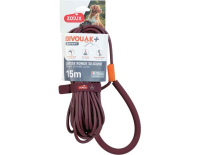 Longe ronde en silicone rouge Bivouak 5 m (15 m)