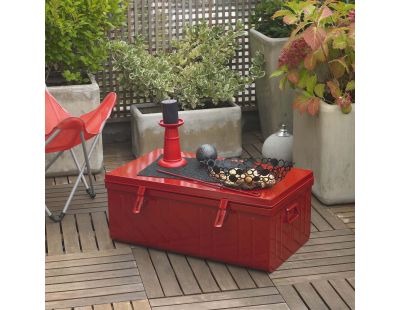 Malle habitat en acier 95 litres (Rouge)