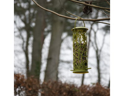 Mangeoire silo pour oiseaux Chiffchaff (Pour graines + perchoir)