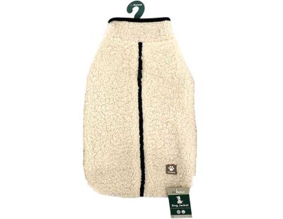 Manteau teddy pour chien 45 cm (Crème)