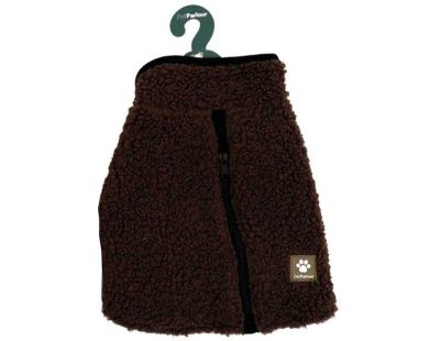 Manteau teddy pour chien 25 cm (Chocolat)