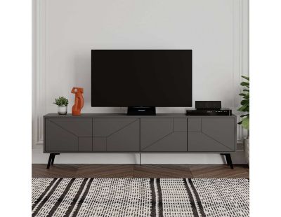 Meuble TV en aggloméré Dune (Anthracite)