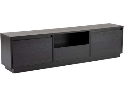 Meuble TV en aggloméré 168x43,5x12,5 cm Vanguard (Noir)