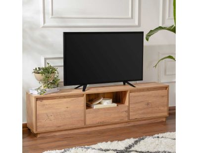 Meuble TV en aggloméré 168x43,5x12,5 cm Vanguard (Pin)