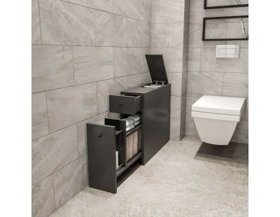 Meuble de rangement WC Calencia (Anthracite)