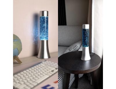 Mini lampe à poser en métal et verre Paillettes