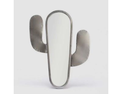 Miroir Cactus argenté (40 cm)