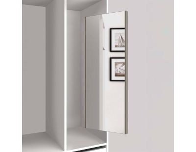 Miroir extractible pour l'intérieur de l'armoire (Gris pierre)