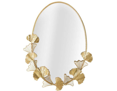 Miroir en métal Little Leaf 61.5 x 3 x 78 cm