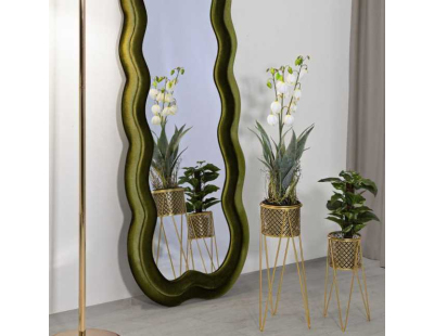 Miroir en métal Miki 60 x 4 x 160 cm (Vert)