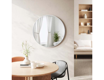 Miroir rond 94 cm Hub (Blanc)