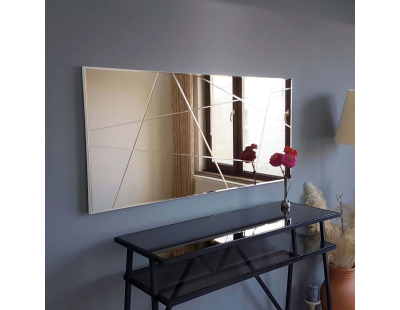 Miroir en verre 130 x 62 cm (Bronze)