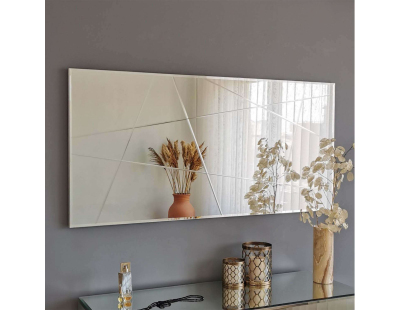 Miroir en verre 130 x 62 cm (Silver)