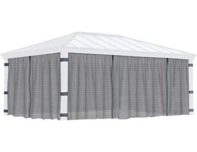 Moustiquaires pour tonnelle de jardin Dallas (Pour tonnelle 4.3 x 6 m)