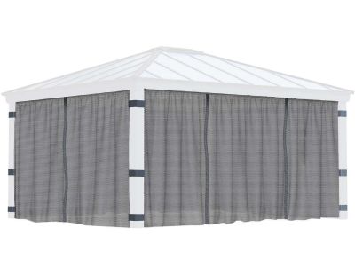 Moustiquaires pour tonnelle de jardin Dallas (Pour tonnelle 4.3 x 5 m)