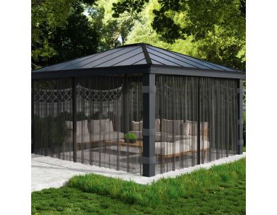 Moustiquaires pour tonnelle de jardin Dallas (Pour tonnelle 4.3 x 5 m)